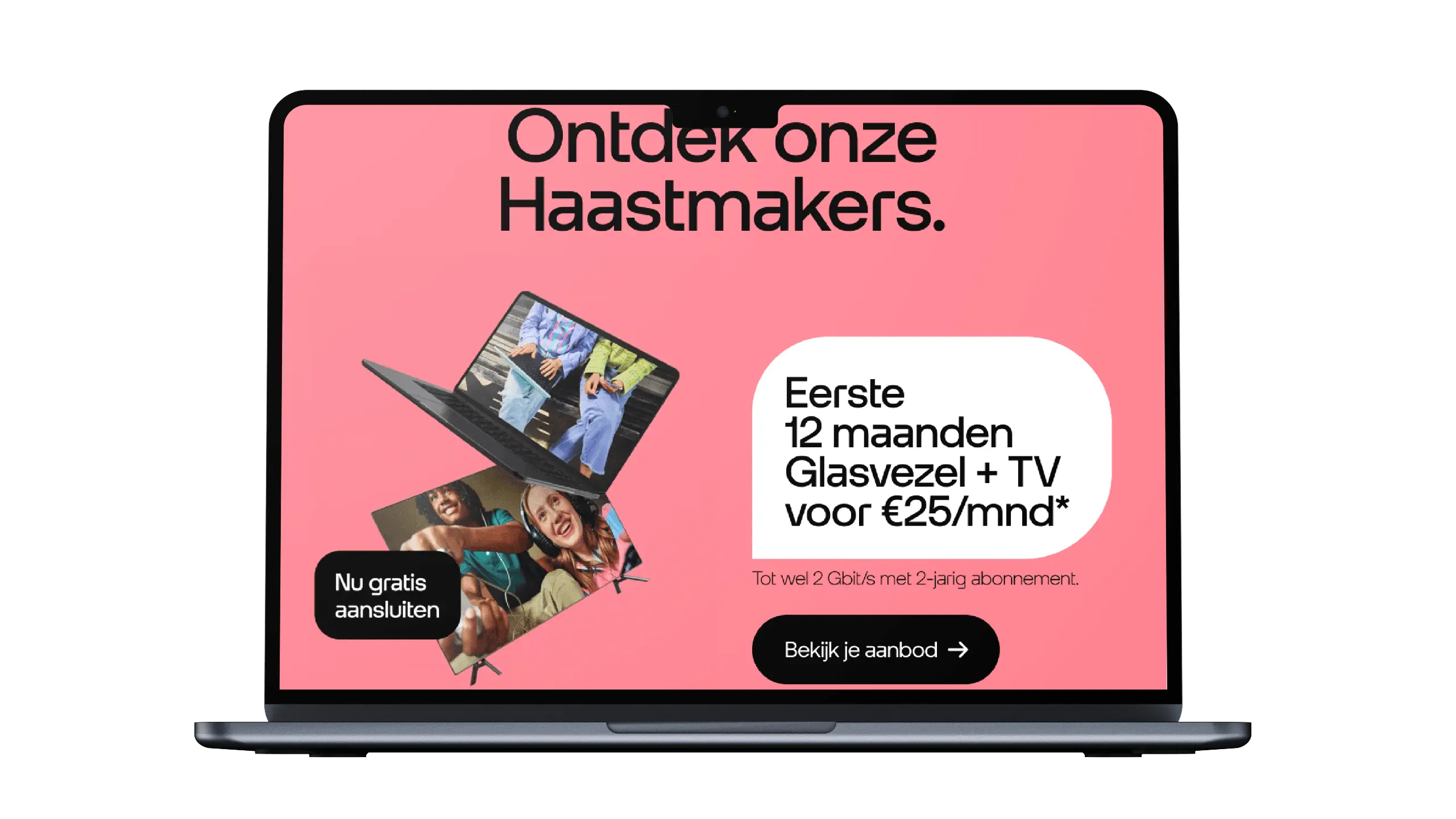 Mockup of the Odido Haastmakers e-mail template from 2025, developed by Daan van der Vring