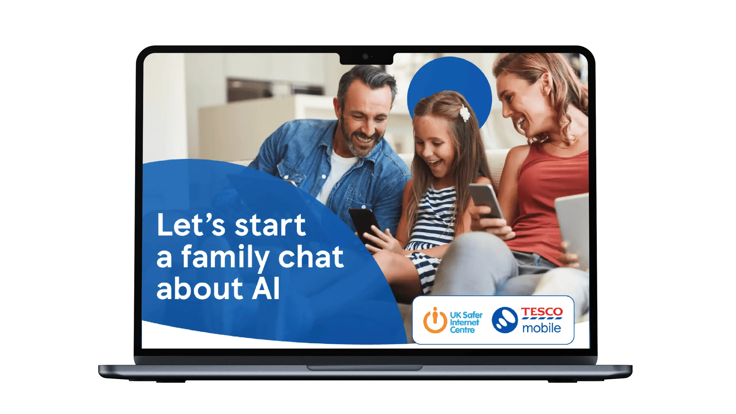 Mockup of the Tesco Mobile AI Safety e-mail campaign, developed by Daan van der Vring