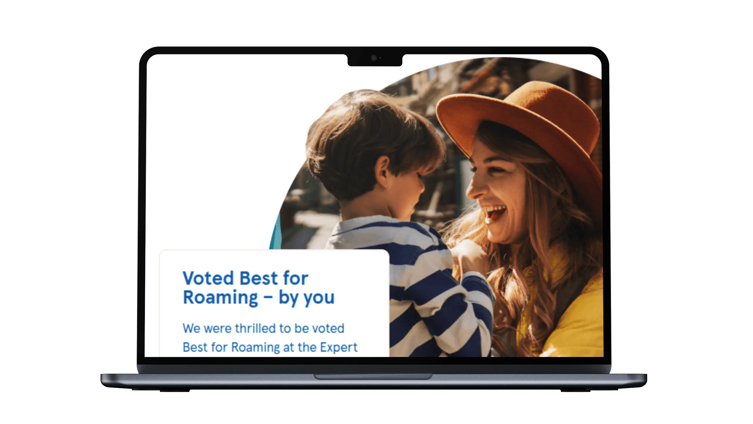 Mockup of the Tesco Mobile Roaming for Free e-mail campaign, developed by Daan van der Vring