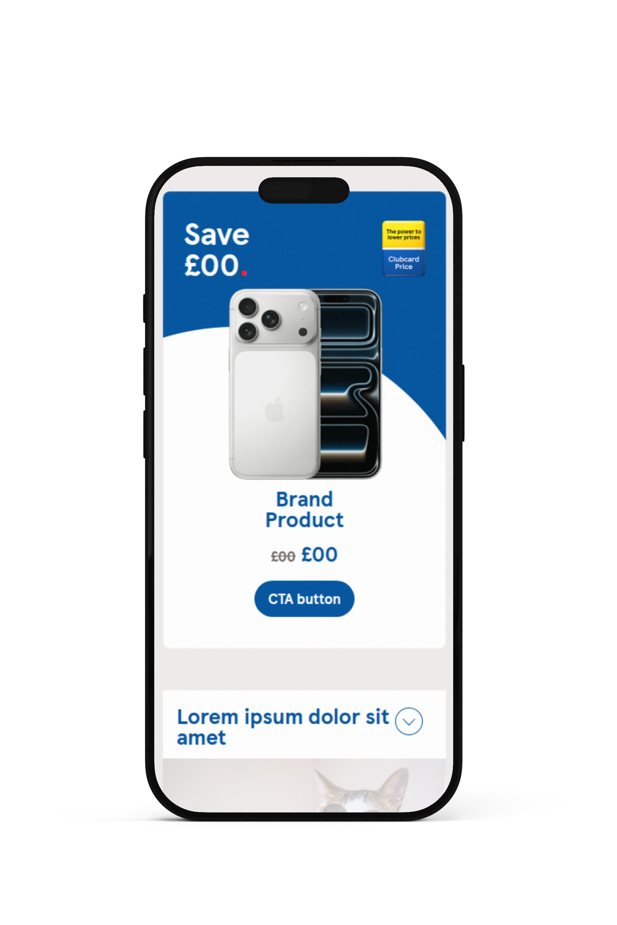 Mobiel mockup Tesco Mobile Mastertemplate 2026
